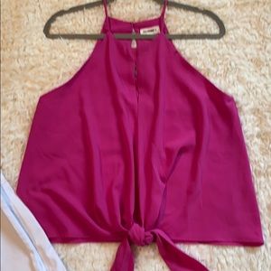 Hot pink spaghetti strap top